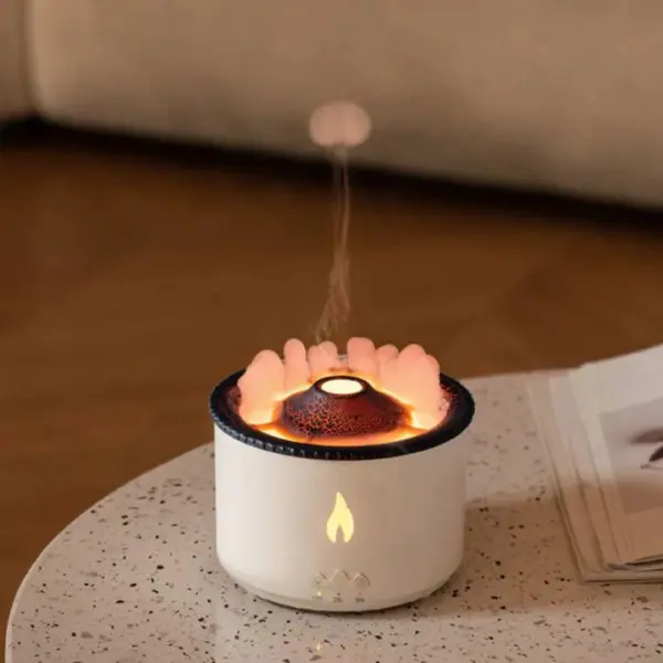 Volcano Flame Effect Essential Oil Aroma Humidifier