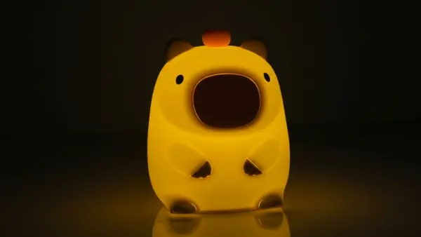 Glow Buddy Capybara Silicone LED Touch Night Light
